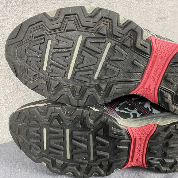 ASICS Gel Venture 6 Shoes Mens Size 9.5 Black Red Trail Running Sneakers T7G6N main image 11